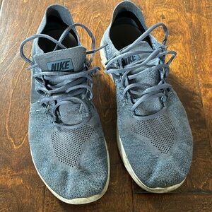 Men’s Nike Free Rn FlyKnit Sneakers Blue, Size 12